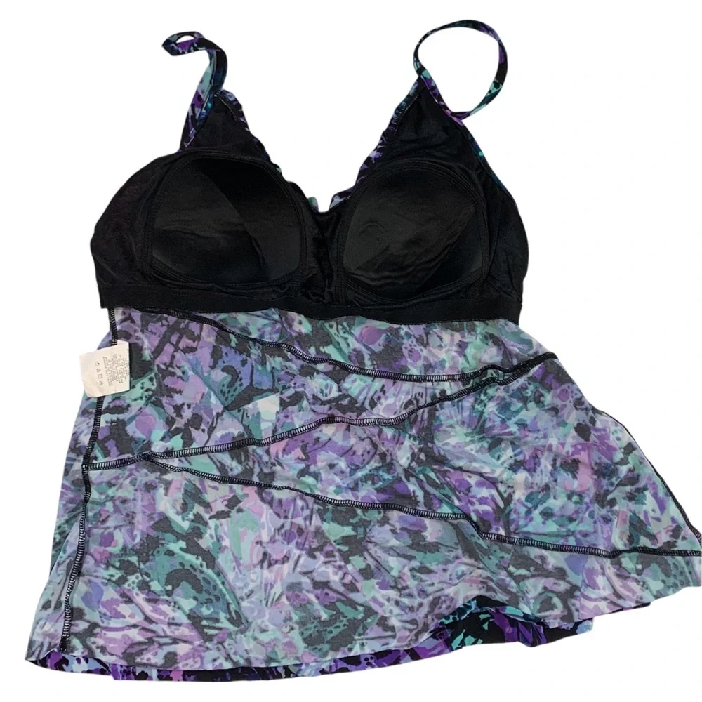 MAGIC SUIT Chasing Butterflies Chloe Tankini  Top Sz 12